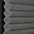 Gray honeycomb blinds
