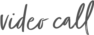 Video call written in cursive