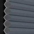 White motorized honeycomb blinds